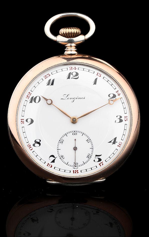 desayuno Plano Andrew Halliday Elegante Reloj Longines de Plata Maciza, Fabricado en Suiza en el año 1930.  Funcionando Perfectamente