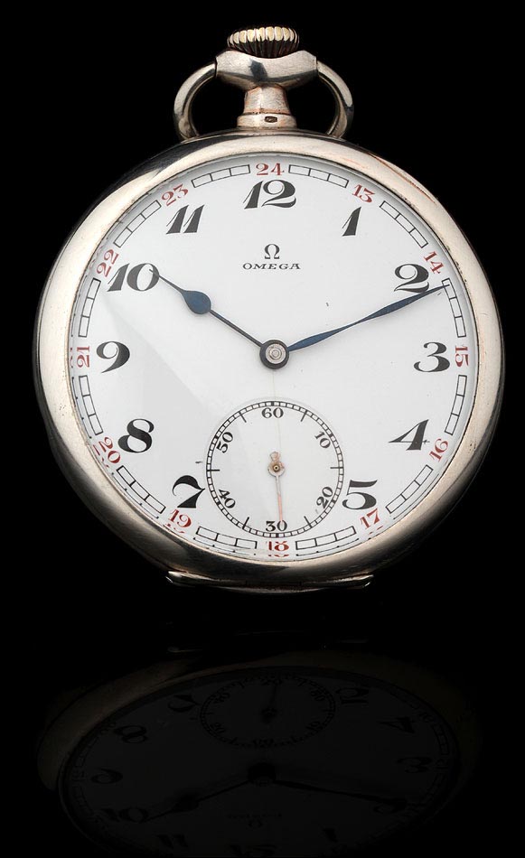 Disminución Memorándum Confiar Reloj de Bolsillo Omega Fabricado en Plata Maciza en 1925. En Muy Buen  Estado y Funcionando