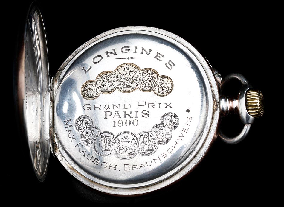 elemento Copiar palo Antiguo Reloj de Bolsillo Longines de Plata Maciza. Lepine. Alemania, 1900